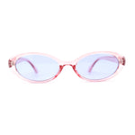 SA106 Womens Simple Classical Oval Thin Plastic Sunglasses