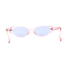 SA106 Womens Simple Classical Oval Thin Plastic Sunglasses