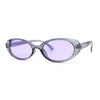 SA106 Womens Simple Classical Oval Thin Plastic Sunglasses