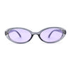 SA106 Womens Simple Classical Oval Thin Plastic Sunglasses