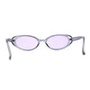 SA106 Womens Simple Classical Oval Thin Plastic Sunglasses