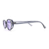 SA106 Womens Simple Classical Oval Thin Plastic Sunglasses