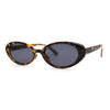 SA106 Womens Simple Classical Oval Thin Plastic Sunglasses