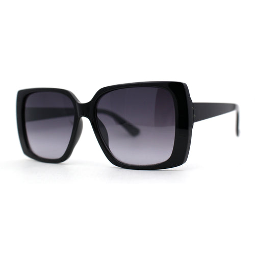 Womens Squared Butterfly Minimal Rectangular Chic Plastic Sunglasses