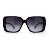 Womens Squared Butterfly Minimal Rectangular Chic Plastic Sunglasses
