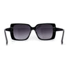 Womens Squared Butterfly Minimal Rectangular Chic Plastic Sunglasses