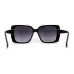 Womens Squared Butterfly Minimal Rectangular Chic Plastic Sunglasses