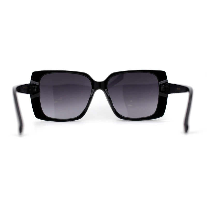 Womens Squared Butterfly Minimal Rectangular Chic Plastic Sunglasses