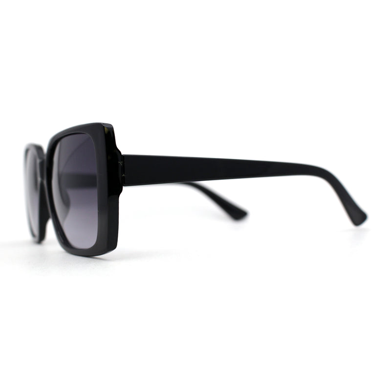 Womens Squared Butterfly Minimal Rectangular Chic Plastic Sunglasses