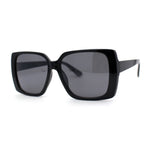 Womens Squared Butterfly Minimal Rectangular Chic Plastic Sunglasses
