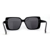 Womens Squared Butterfly Minimal Rectangular Chic Plastic Sunglasses