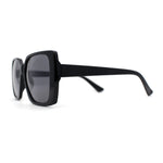 Womens Squared Butterfly Minimal Rectangular Chic Plastic Sunglasses