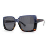 Womens Squared Butterfly Minimal Rectangular Chic Plastic Sunglasses