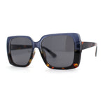 Womens Squared Butterfly Minimal Rectangular Chic Plastic Sunglasses