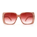 Womens Squared Butterfly Minimal Rectangular Chic Plastic Sunglasses