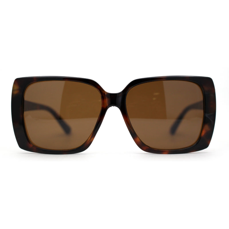 Womens Squared Butterfly Minimal Rectangular Chic Plastic Sunglasses