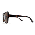Womens Squared Butterfly Minimal Rectangular Chic Plastic Sunglasses