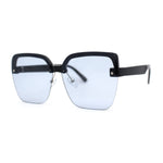 Womens Rimless Butterfly Chic Light Fashion Sunglasses