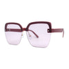 Womens Rimless Butterfly Chic Light Fashion Sunglasses