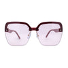 Womens Rimless Butterfly Chic Light Fashion Sunglasses