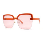 Womens Rimless Butterfly Chic Light Fashion Sunglasses