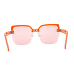 Womens Rimless Butterfly Chic Light Fashion Sunglasses