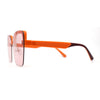 Womens Rimless Butterfly Chic Light Fashion Sunglasses