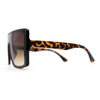 Womens Chic Shield Butterfly Oversize Diva Sunglasses