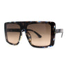 Womens Chic Shield Butterfly Oversize Diva Sunglasses