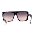 Womens Chic Shield Butterfly Oversize Diva Sunglasses