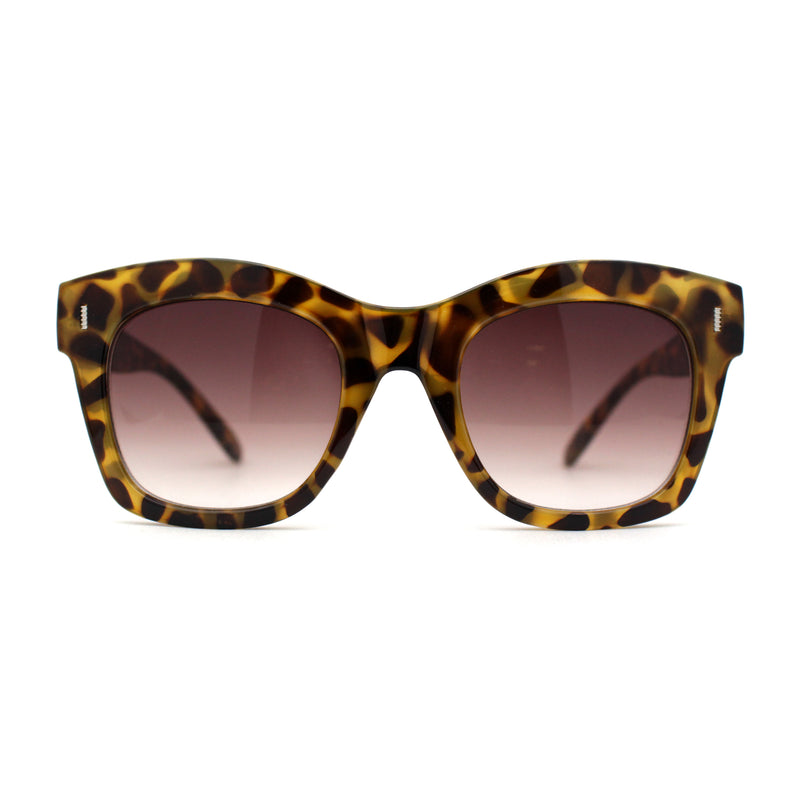 Womens Thick Horn Rim Hipster Boyfriend Sunglasses