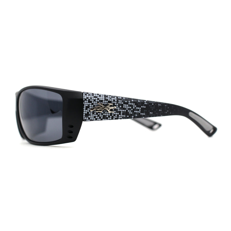 Xloop Mens Wrap Around Biker Style Plastic Sport Sunglasses