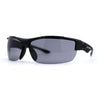 Xloop Mens Wrap Futuristic Half Rim Mirror Sport Sunglasses