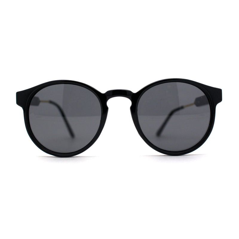 Mens P3 Iconic Keyhole Round Thin Plastic Sunglasses