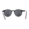 Mens P3 Iconic Keyhole Round Thin Plastic Sunglasses
