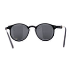 Mens P3 Iconic Keyhole Round Thin Plastic Sunglasses