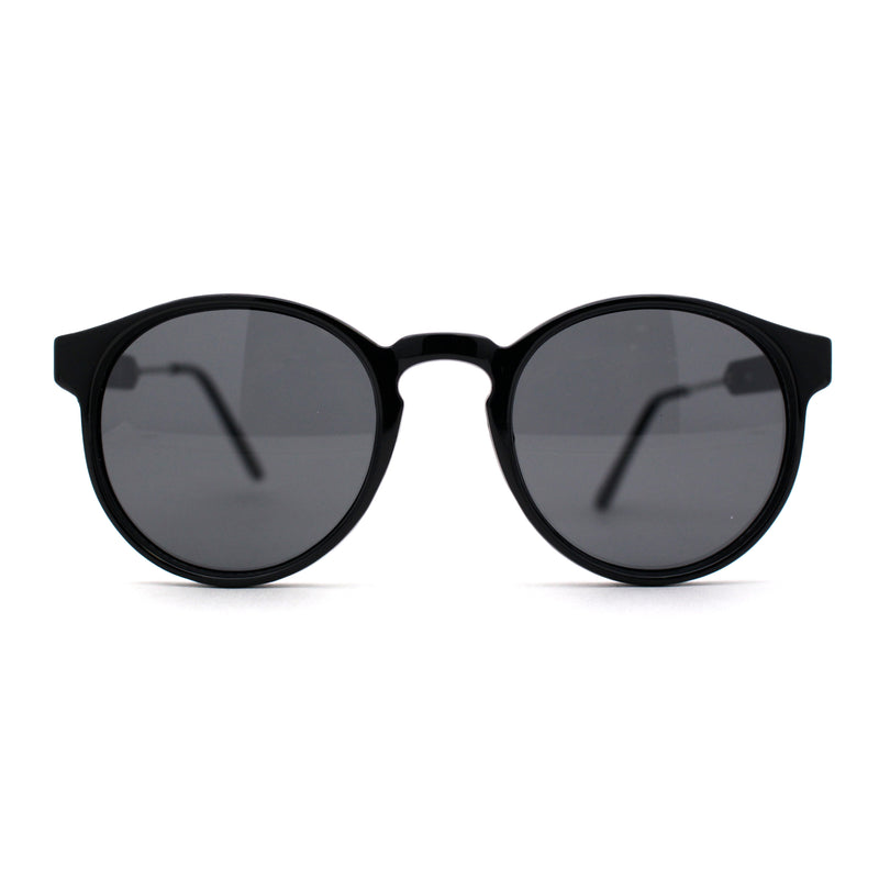 Mens P3 Iconic Keyhole Round Thin Plastic Sunglasses