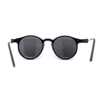 Mens P3 Iconic Keyhole Round Thin Plastic Sunglasses