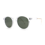 Mens P3 Iconic Keyhole Round Thin Plastic Sunglasses