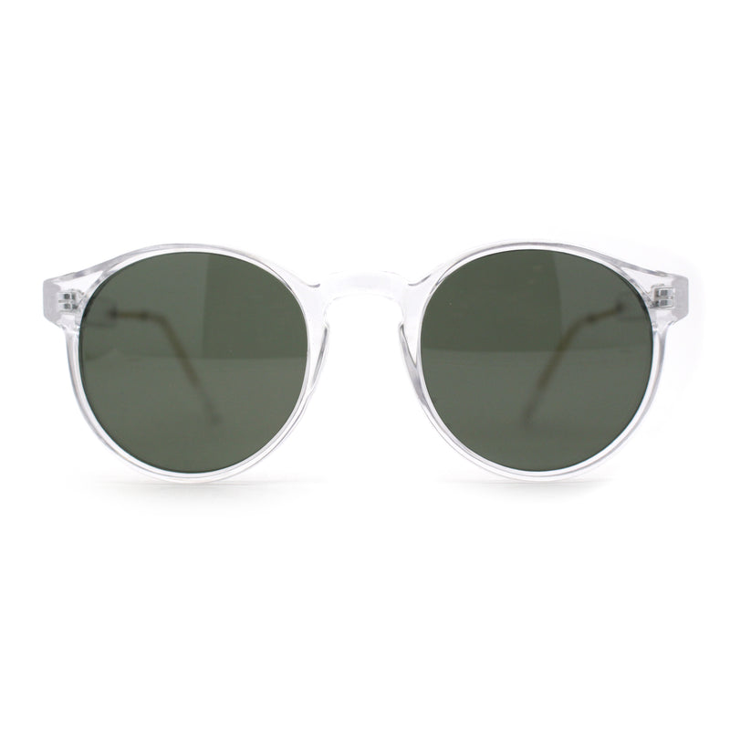 Mens P3 Iconic Keyhole Round Thin Plastic Sunglasses