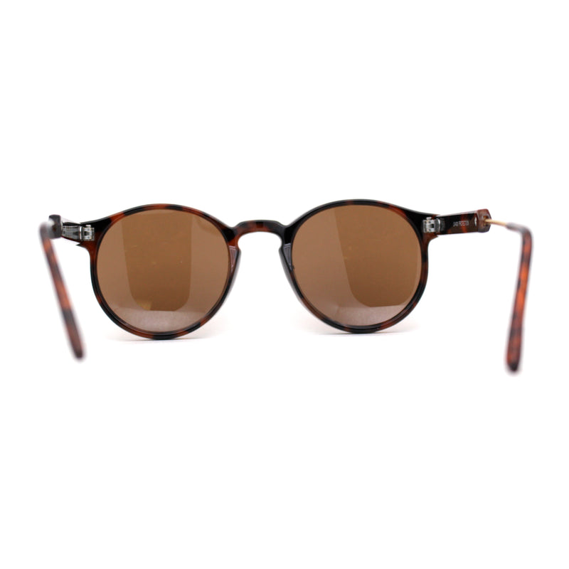 Mens P3 Iconic Keyhole Round Thin Plastic Sunglasses