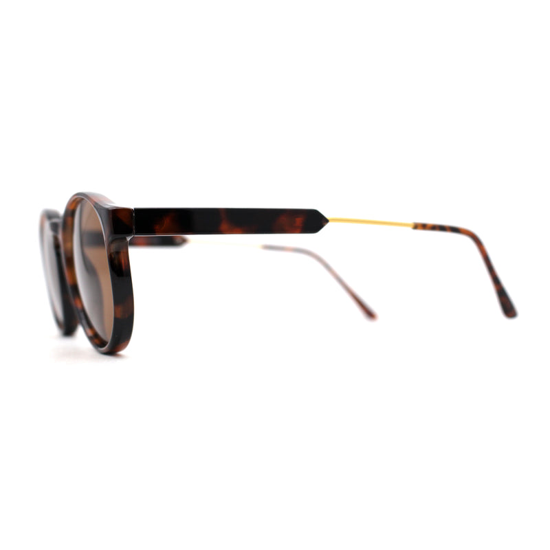 Mens P3 Iconic Keyhole Round Thin Plastic Sunglasses