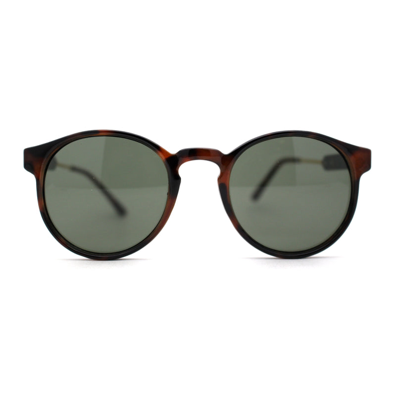 Mens P3 Iconic Keyhole Round Thin Plastic Sunglasses