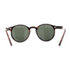 Mens P3 Iconic Keyhole Round Thin Plastic Sunglasses