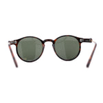 Mens P3 Iconic Keyhole Round Thin Plastic Sunglasses