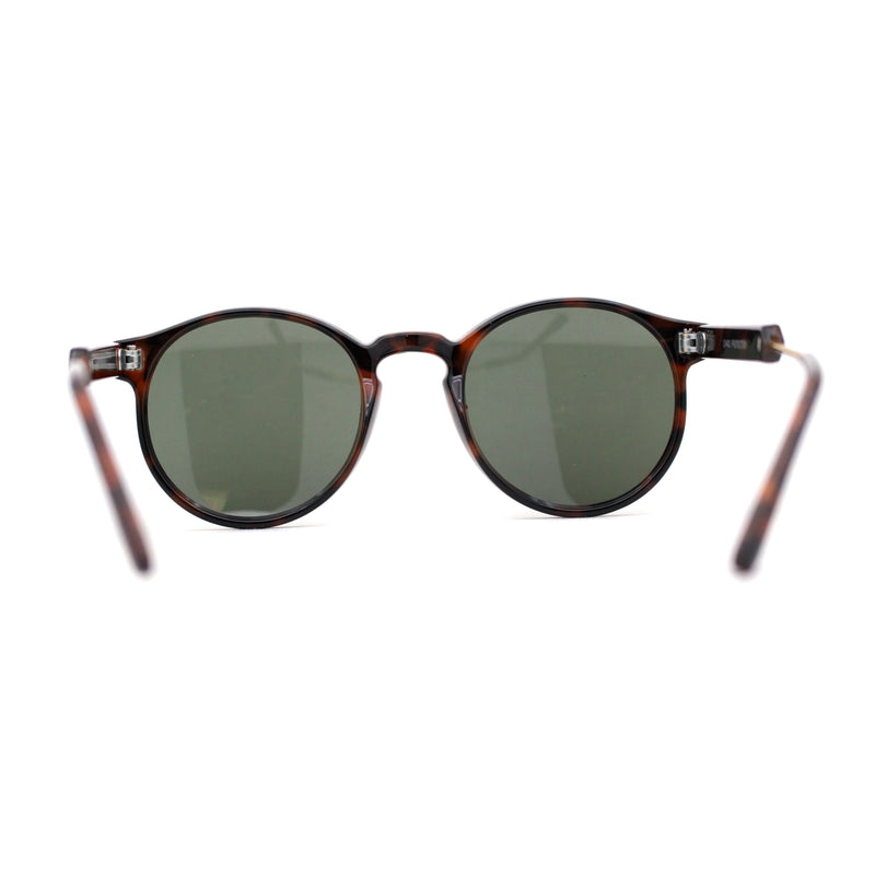 Mens P3 Iconic Keyhole Round Thin Plastic Sunglasses