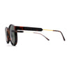 Mens P3 Iconic Keyhole Round Thin Plastic Sunglasses