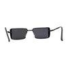 SA106 Mens Rimless Luxury Square Rectangle Ornate Metal Rim Sunglasses
