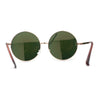 Color Mirror Iconic Hippie Oversize Round Circle Lens Sunglasses