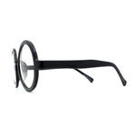 Black Round Circle Lens Wizard Plastic Mod Fashion Eyeglasses